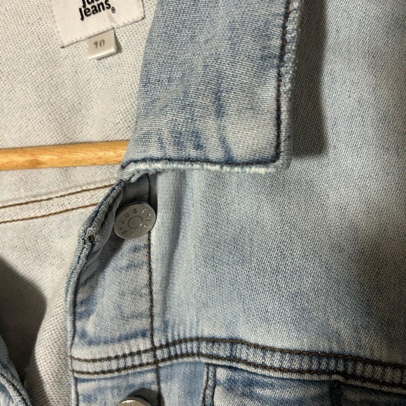 Just Jeans Amaze Knit Trucker Light Denim Jacket - Picture 7 of 9